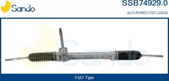 Sando SSB74929.0 - Рулевой механизм, рейка autospares.lv