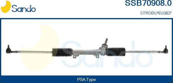 Sando SSB70908.0 - Рулевой механизм, рейка autospares.lv