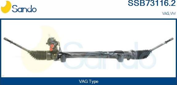 Sando SSB73116.2 - Рулевой механизм, рейка autospares.lv