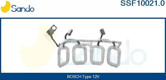 Sando SSF10021.0 - Обмотка возбуждения, стартер autospares.lv