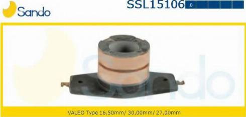 Sando SSL15106.0 - Контактное кольцо, генератор autospares.lv