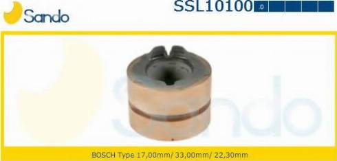 Sando SSL10100.0 - Контактное кольцо, генератор autospares.lv