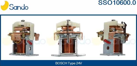 Sando SSO10600.0 - Тяговое реле, соленоид, стартер autospares.lv