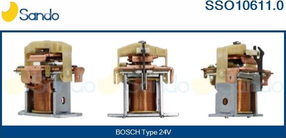 Sando SSO10611.0 - Тяговое реле, соленоид, стартер autospares.lv