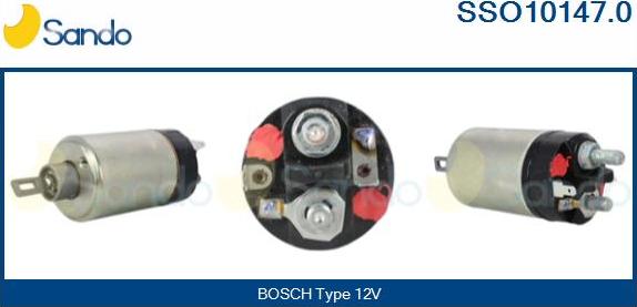 Sando SSO10147.0 - Тяговое реле, соленоид, стартер autospares.lv