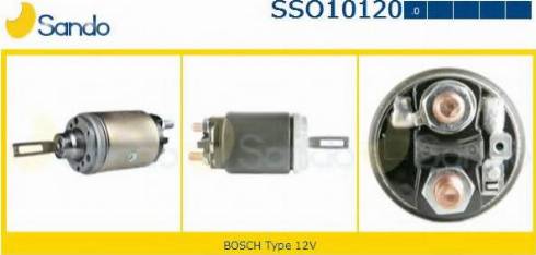 Sando SSO10120.0 - Тяговое реле, соленоид, стартер autospares.lv