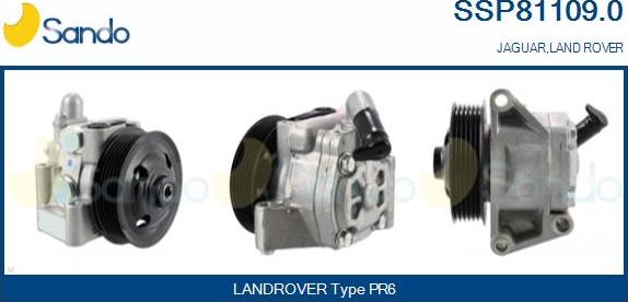 Sando SSP81109.0 - Гидравлический насос, рулевое управление, ГУР autospares.lv