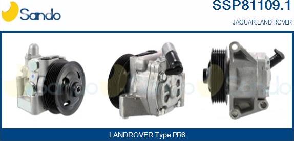 Sando SSP81109.1 - Гидравлический насос, рулевое управление, ГУР autospares.lv