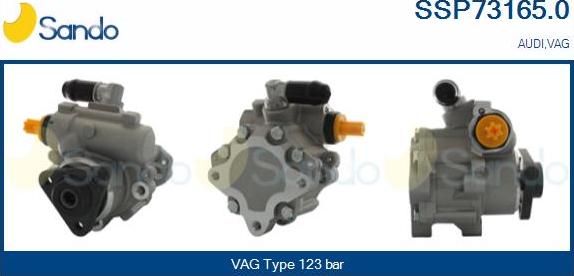 Sando SSP73165.0 - Гидравлический насос, рулевое управление, ГУР autospares.lv