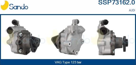 Sando SSP73162.0 - Гидравлический насос, рулевое управление, ГУР autospares.lv