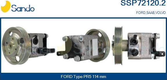 Sando SSP72120.2 - Гидравлический насос, рулевое управление, ГУР autospares.lv