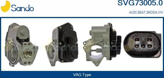 Sando SVG73005.0 - Клапан возврата ОГ autospares.lv