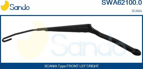 Sando SWA62100.0 - Рычаг стеклоочистителя, система очистки окон autospares.lv