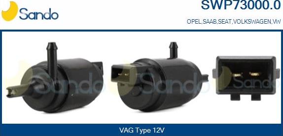 Sando SWP73000.0 - Водяной насос, система очистки окон autospares.lv