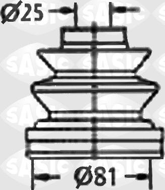 Sasic 9004659 - Пыльник, приводной вал autospares.lv