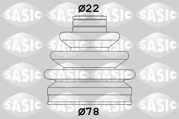 Sasic 9004657 - Пыльник, приводной вал autospares.lv