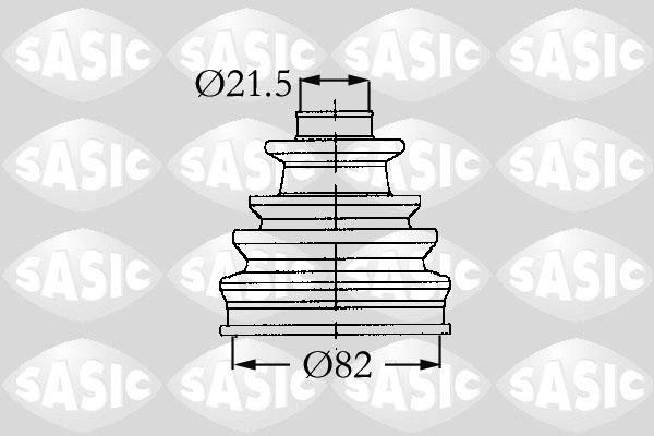 Sasic 9004611 - Пыльник, приводной вал autospares.lv