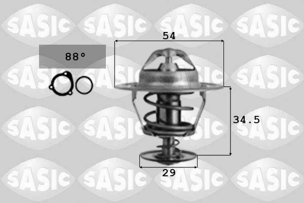 Sasic 9000074 - Термостат охлаждающей жидкости / корпус autospares.lv