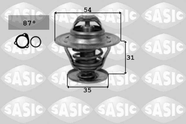 Sasic 9000161 - Термостат охлаждающей жидкости / корпус autospares.lv