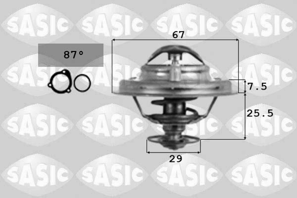 Sasic 9000162 - Термостат охлаждающей жидкости / корпус autospares.lv