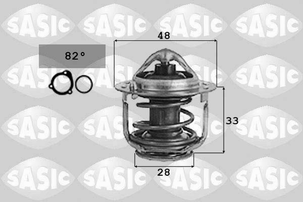 Sasic 9000126 - Термостат охлаждающей жидкости / корпус autospares.lv