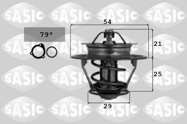 Sasic 9000361 - Термостат охлаждающей жидкости / корпус autospares.lv