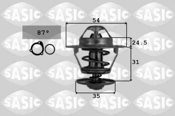 Sasic 9000334 - Термостат охлаждающей жидкости / корпус autospares.lv