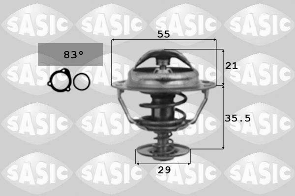 Sasic 9000331 - Термостат охлаждающей жидкости / корпус autospares.lv