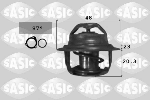 Sasic 9000294 - Термостат охлаждающей жидкости / корпус autospares.lv