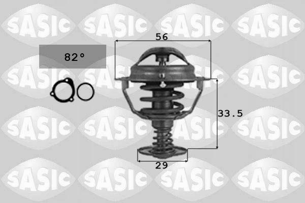 Sasic 9000739 - Термостат охлаждающей жидкости / корпус autospares.lv