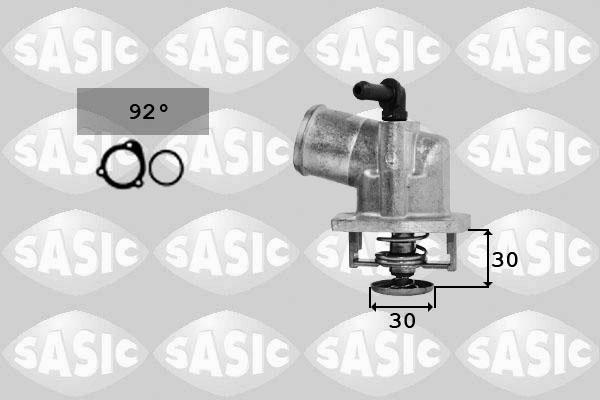 Sasic 9000728 - Термостат охлаждающей жидкости / корпус autospares.lv