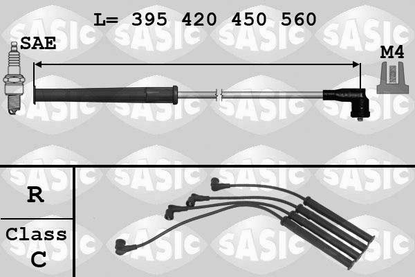 Sasic 9284011 - Комплект проводов зажигания autospares.lv