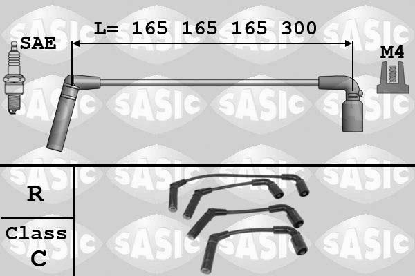 Sasic 9286055 - Комплект проводов зажигания autospares.lv