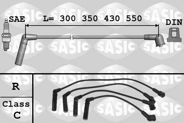 Sasic 9286007 - Комплект проводов зажигания autospares.lv