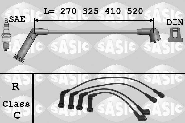 Sasic 9286077 - Комплект проводов зажигания autospares.lv