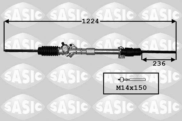 Sasic 4006024B - Рулевой механизм, рейка autospares.lv