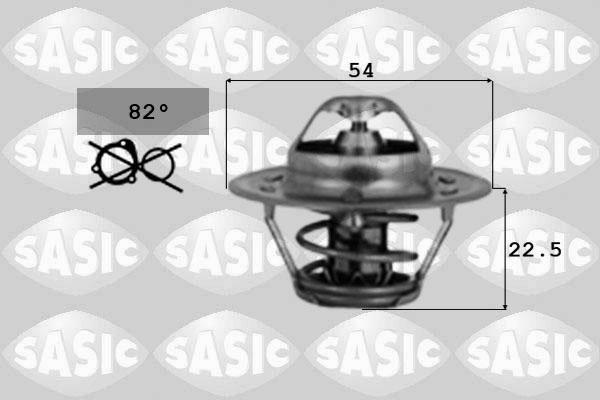 Sasic 4000358 - Термостат охлаждающей жидкости / корпус autospares.lv