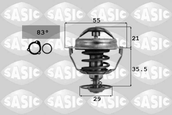 Sasic 4000365 - Термостат охлаждающей жидкости / корпус autospares.lv
