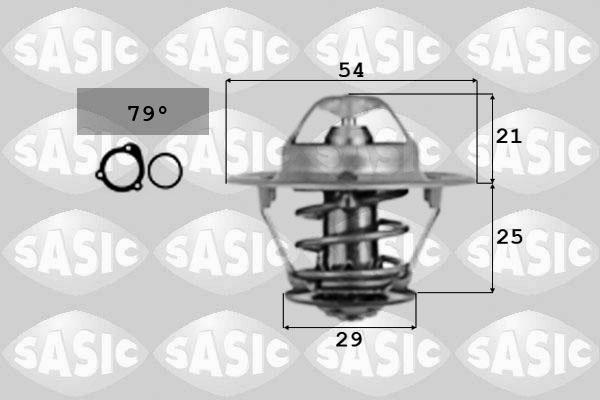 Sasic 4000366 - Термостат охлаждающей жидкости / корпус autospares.lv