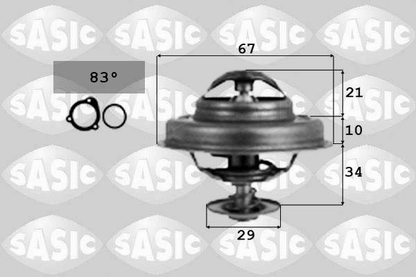 Sasic 4000368 - Термостат охлаждающей жидкости / корпус autospares.lv