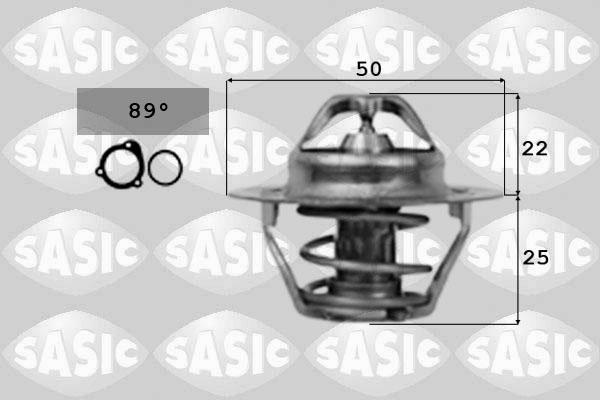 Sasic 4000363 - Термостат охлаждающей жидкости / корпус autospares.lv
