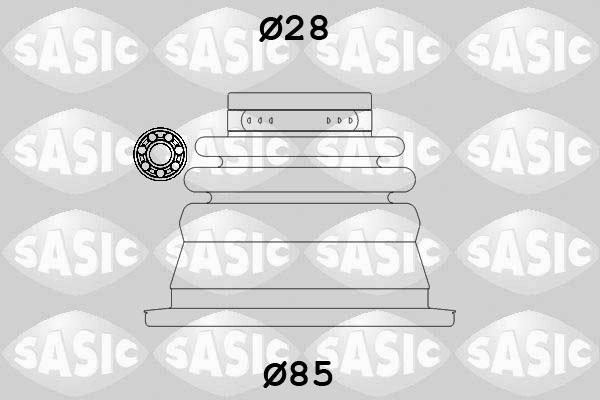 Sasic 4003451 - Пыльник, приводной вал autospares.lv