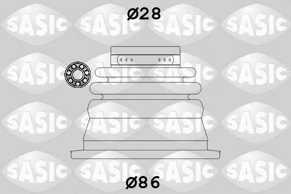 Sasic 4003464 - Пыльник, приводной вал autospares.lv