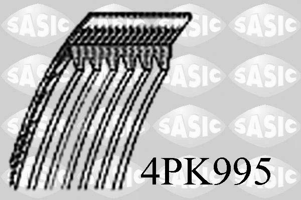 Sasic 4PK995 - Поликлиновой ремень autospares.lv