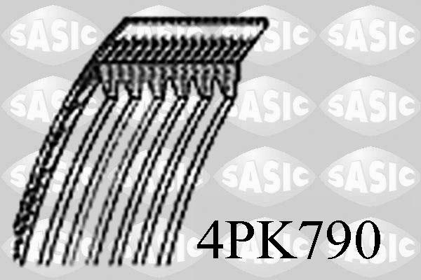Sasic 4PK790 - Поликлиновой ремень autospares.lv