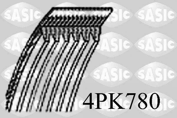 Sasic 4PK780 - Поликлиновой ремень autospares.lv