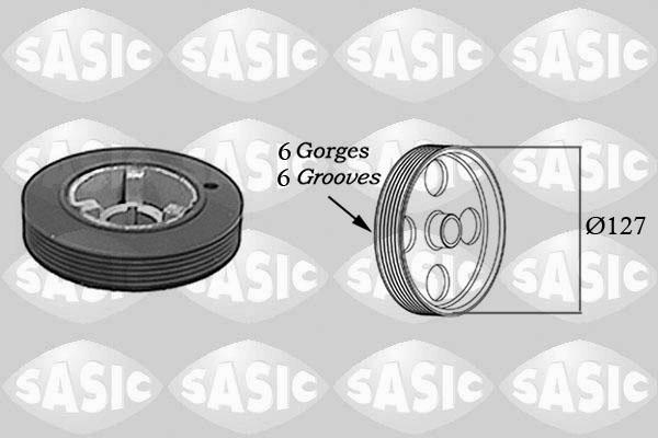 Sasic 5150H60 - Шкив коленчатого вала autospares.lv