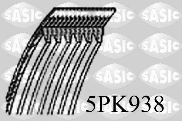 Sasic 5PK938 - Поликлиновой ремень autospares.lv