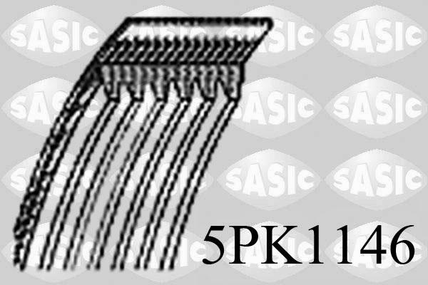 Sasic 5PK1146 - Поликлиновой ремень autospares.lv