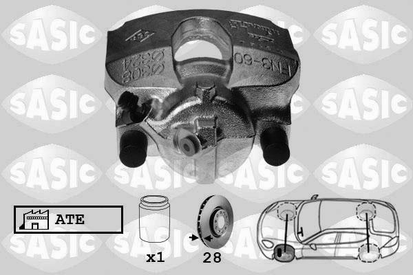 Sasic 6504020 - Тормозной суппорт autospares.lv